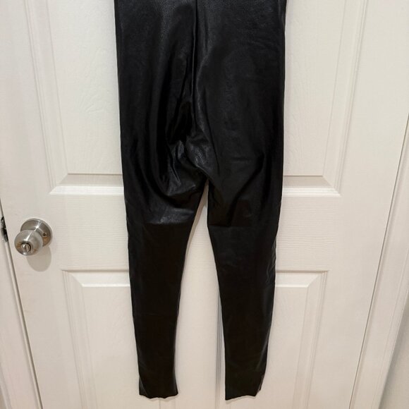 COMMANDO PERFECT CONTROL BLACK FAUX LEATHER LEGGINGS NEW WITHOUT TAGS NWOT - Picture 7 of 7
